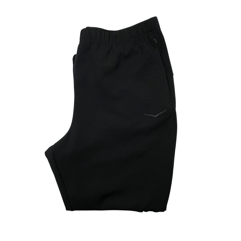 Hoka Essential Recovery Pant Jogger Mens XL Black Athleisure Training Loungewear